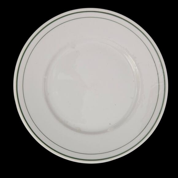 Fraunfelter China 6.25" Plate 1938 Green Band Restaurant Ware USA - Picture 2 of 4